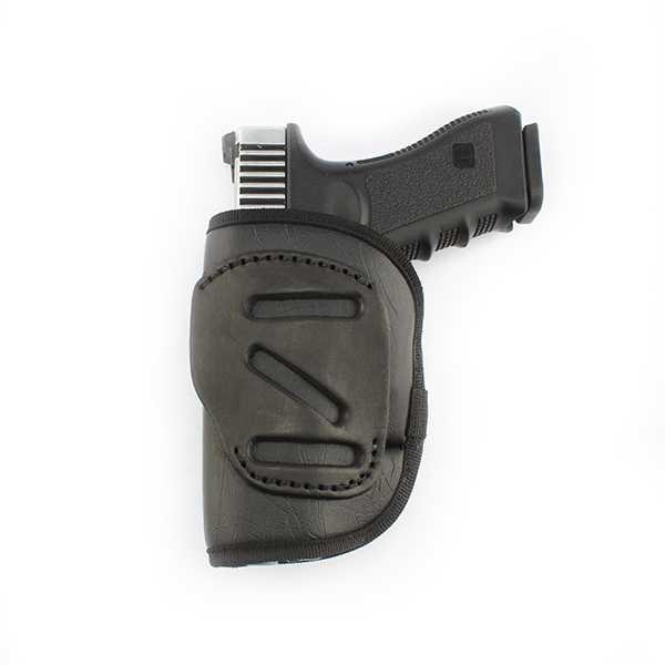 Tagua Leather Ecoleather Weightless 4 in 1 Open Top Holster for Most 9mm Luger/.40/.45 Black RH Picture of Tagua Gun Leather Weightless Holster for OT-4 in 1 Ecoleather-Most 9mm/.40/.45 Blk RH
