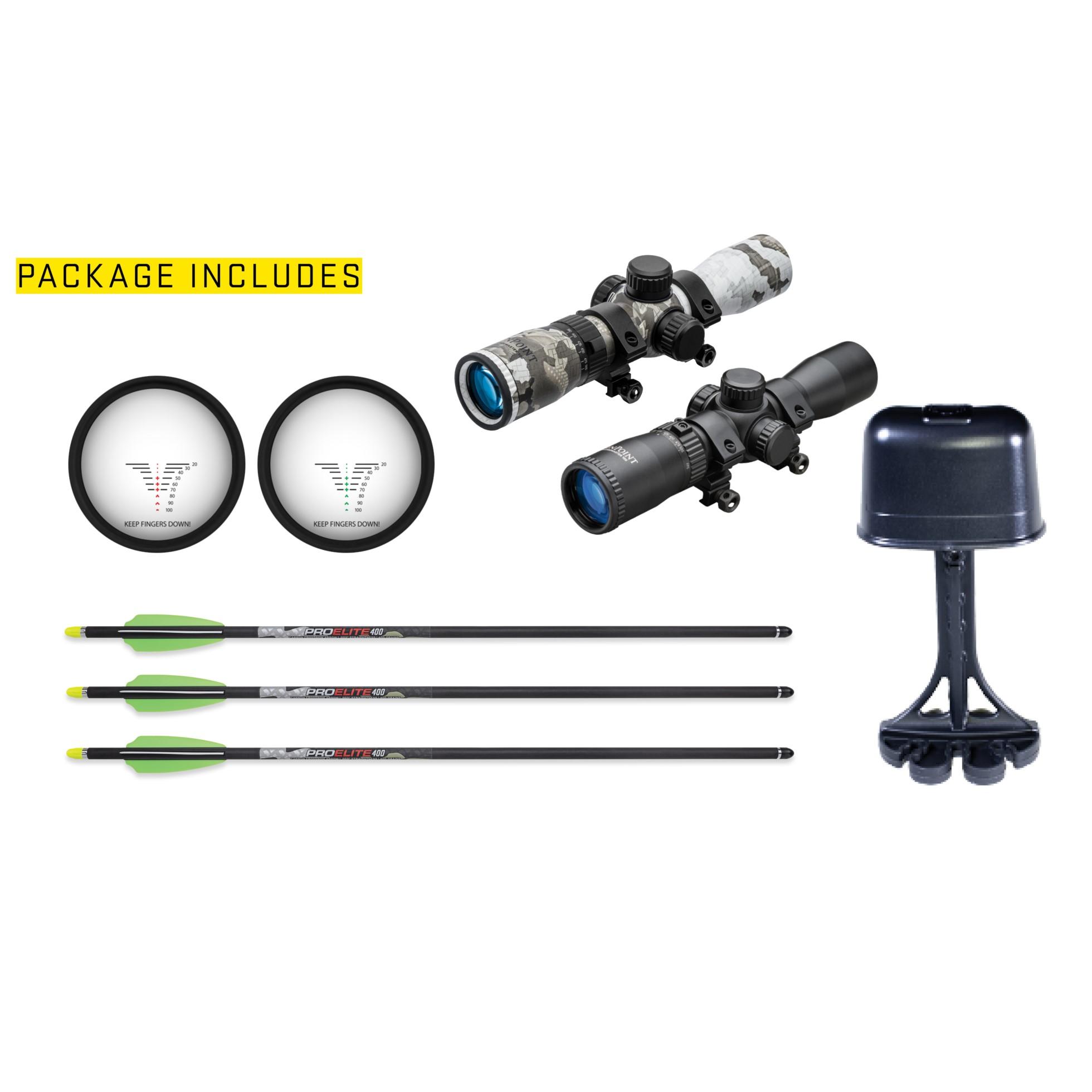 Tenpoint Turbo X Crossbow ACUslide Crank RangeMaster 100 Scope - Moss Green Picture of Tenpoint Crossbow Technologies Tenpoint Turbo X ACUslide RangeMaster 100 Scope