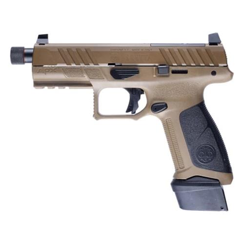 Beretta APX-A1 Full Tactical FDE Handgun 9mm Luger 21rd Magazines(3) 4.8" Threaded Barrel Optic Ready Picture of Beretta U.S.A. APX-A1 Full Tactical 9mm FDE 3-21rd Mag