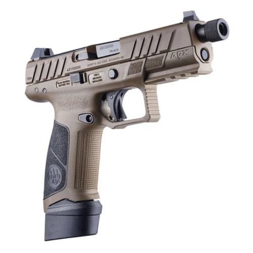 Beretta APX-A1 Full Tactical FDE Handgun 9mm Luger 21rd Magazines(3) 4.8" Threaded Barrel Optic Ready Picture of Beretta U.S.A. APX-A1 Full Tactical 9mm FDE 3-21rd Mag