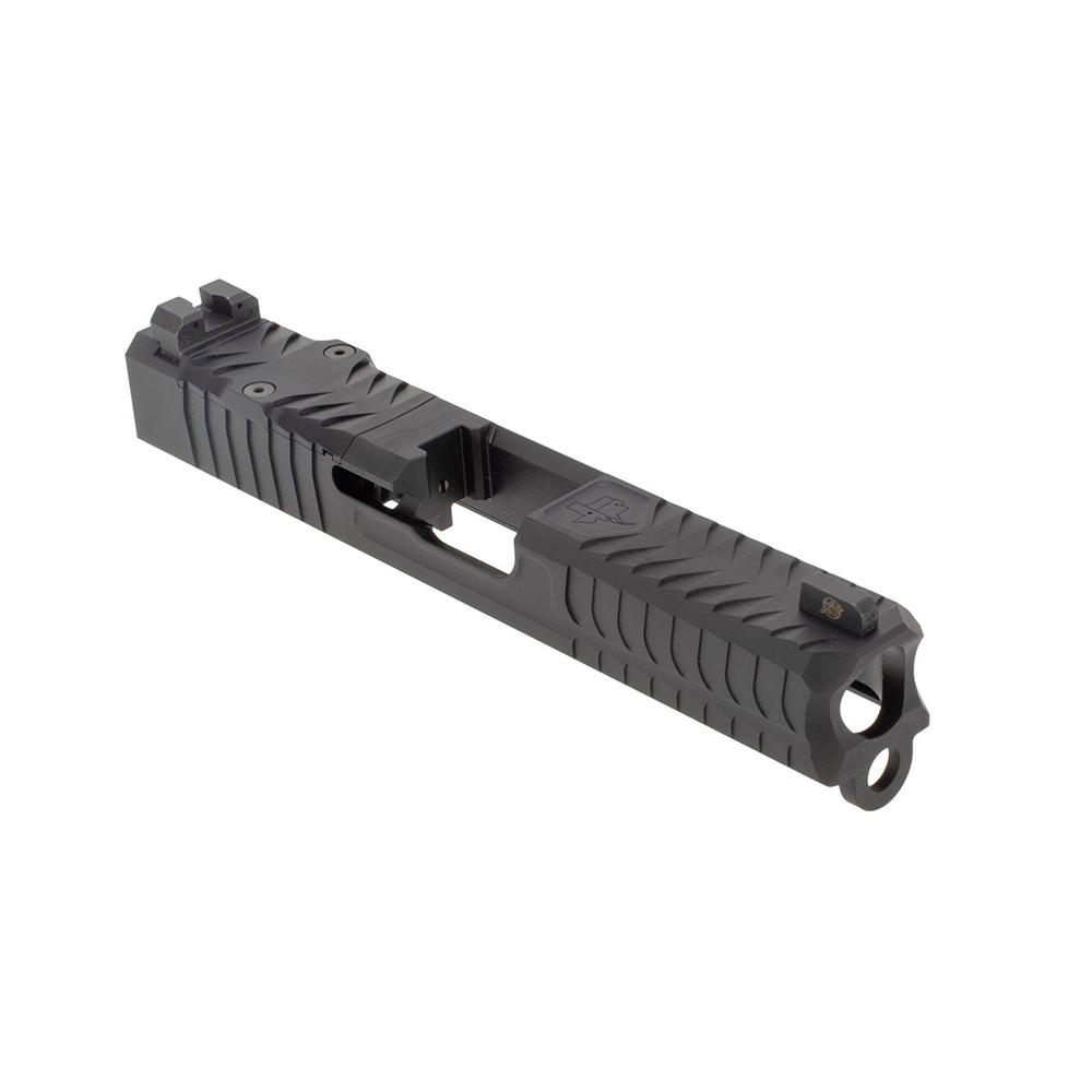 CMC Triggers Kragos Handgun Slide for Glock 19 Gen 3 RMR Black Picture of Cmc Triggers CMC Kragos - Glock 19 Gen 3 Slide RMR cut BLK DLC