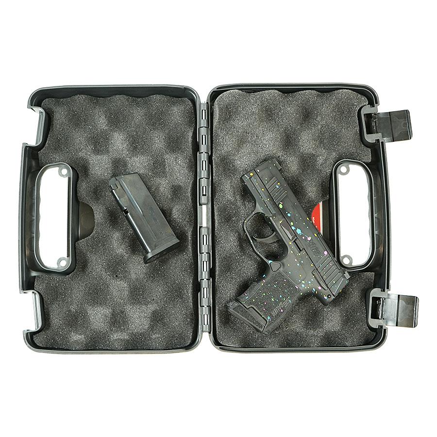 Sig Sauer "Multi-Color Paint Splatter" P365 Optic Ready Handgun 9mm Luger 10rd Magazines(2) 3.1" Barrel X-RAY 3 Sights Manual Safety Picture of Sig Sauer P365 9MM 3.1IN STRIKER Blk Base Frame & Slide Multi-Color Paint Splatte