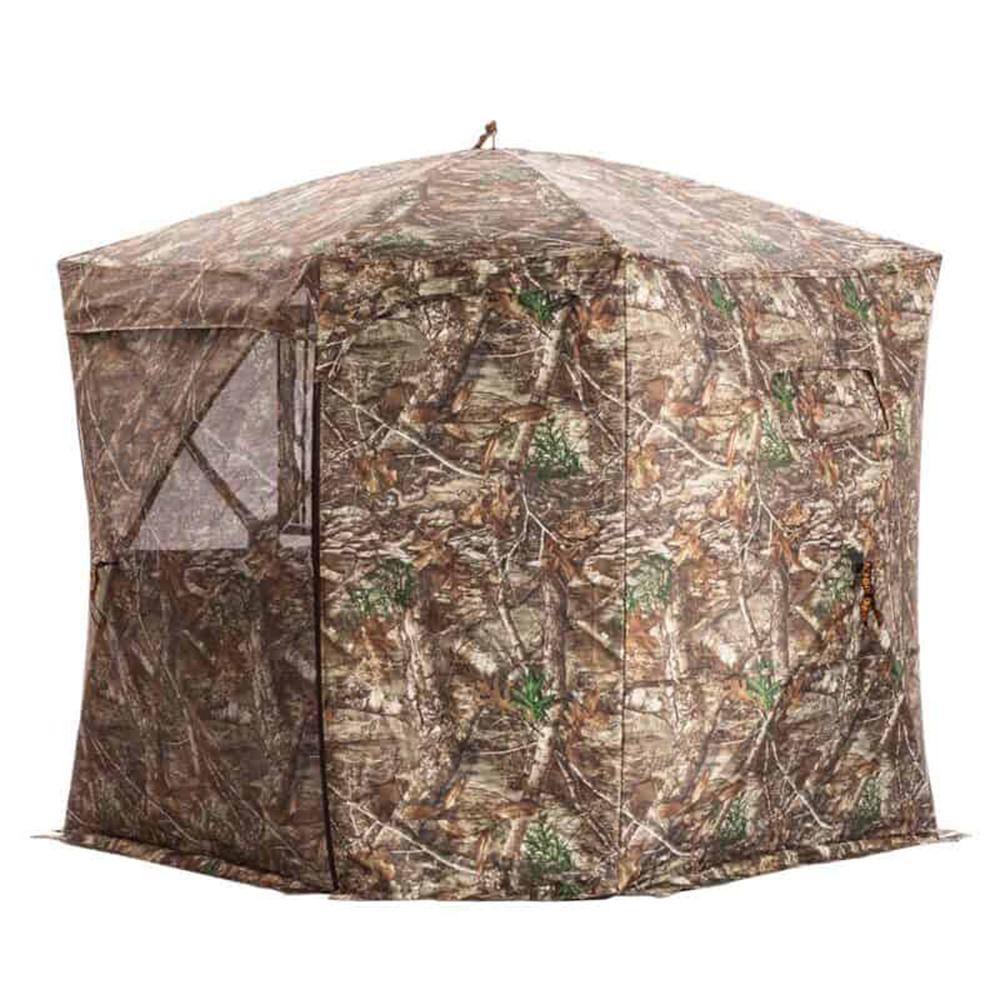 Rhino 180 Pro FD Blind with Full Door Realtree Edge Picture of Rhino Blinds Rhino 180 Pro FD RTE- 180 See Through Blind w/ Full Size Door-Realtree Edge