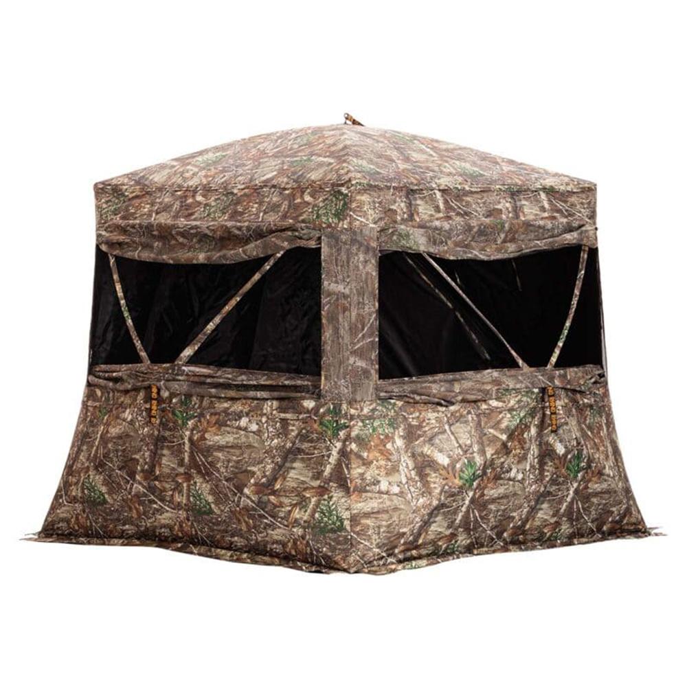 Rhino Low Hub Blind Mossy Oak Country Picture of Rhino Blinds Rhino Low Hub MOC- Low Hub Design 300D Silent slide windows Mossy Oak Count