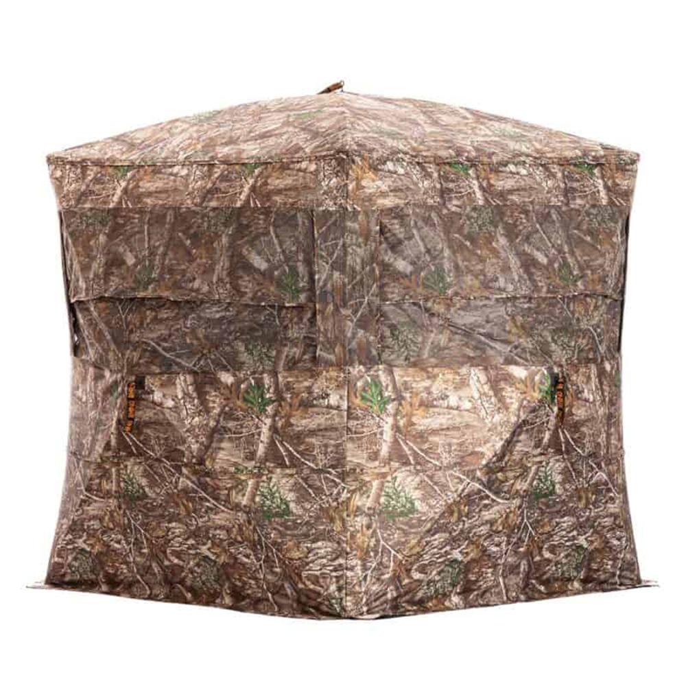 Rhino Blind RB24 Pro Ground Blind 5 Hub Realtree Edge Camo Picture of Rhino Blinds Rhino Blind RB24 RTE 3 Man | 5 Hub Most Durable Fabric Realtree Edge 600D
