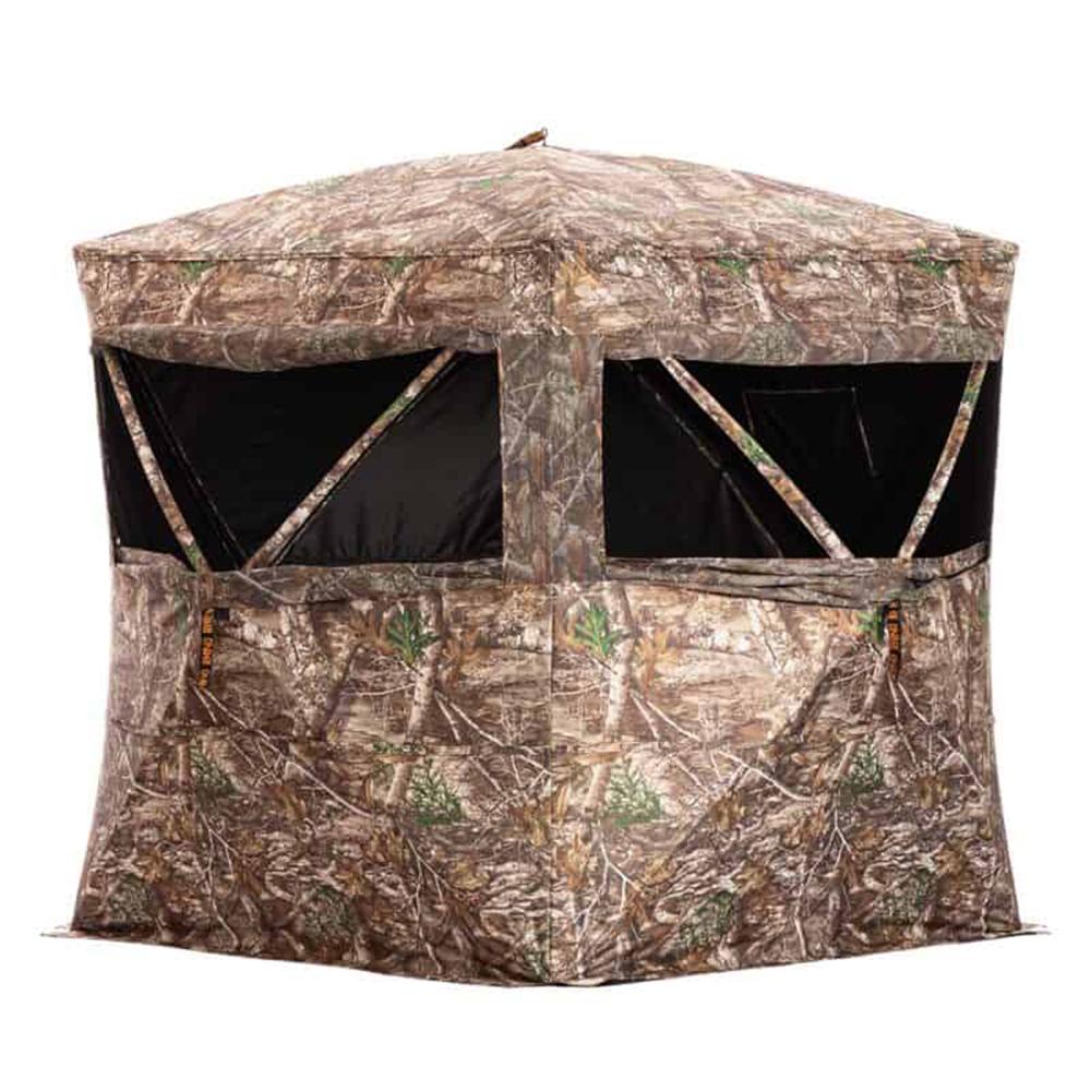 Rhino Blind RB24 Pro Ground Blind 5 Hub Realtree Edge Camo Picture of Rhino Blinds Rhino Blind RB24 RTE 3 Man | 5 Hub Most Durable Fabric Realtree Edge 600D