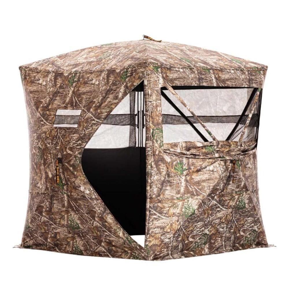 Rhino Blind RB24 Pro Ground Blind 5 Hub Realtree Edge Camo Picture of Rhino Blinds Rhino Blind RB24 RTE 3 Man | 5 Hub Most Durable Fabric Realtree Edge 600D