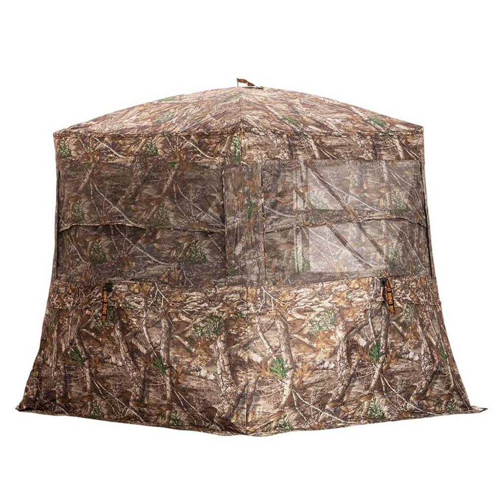 Rhino Blinds Low Hub Pro FD Ground Blind Realtree Edge