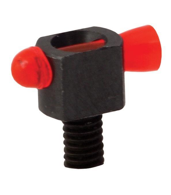 HiViz Spark II Front Shotgun Sight/Bead-Replacement LightPipe Picture of North Pass Ltd. Hiviz SPARK RED FRONT BEAD W/5 STUDS