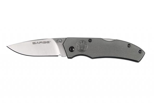 Sarge knives Gray Electro Lock Back Folder Picture of Sarge Knives SARGE GRAY ELECTRO - LOCK BACK FOLDER 2.375" BLADE