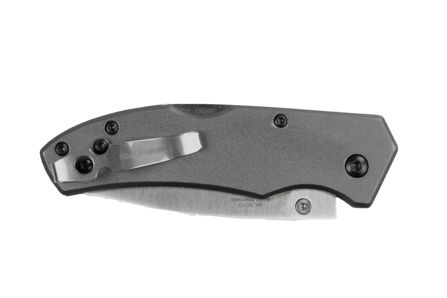 Sarge knives Gray Electro Lock Back Folder Picture of Sarge Knives SARGE GRAY ELECTRO - LOCK BACK FOLDER 2.375" BLADE