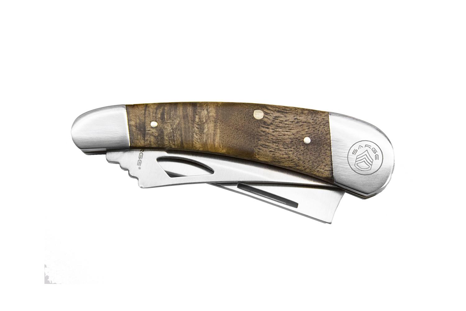 Sarge Knives Razor XL - 2 Blade Razor Pocket Knife Picture of Sarge Knives SARGE RAZOR XL - 2 BLADE RAZOR POCKET KNIFE