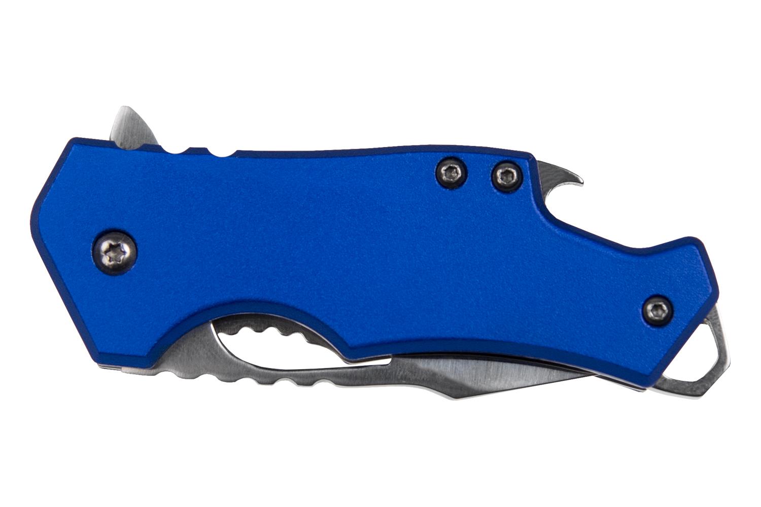 Sarge Knives Blue Fuse- Blue Pocket Knife & Bottle Opener Picture of Sarge Knives SARGE BLUE FUSE-KNIFE & BOTTLE OPENER 2.375" BLADE