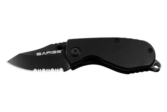 Sarge Knives Black Grunt - Compact-size Tactical Knife Picture of Sarge Knives SARGE GRUNT - COMPACT TACTICAL FOLDER