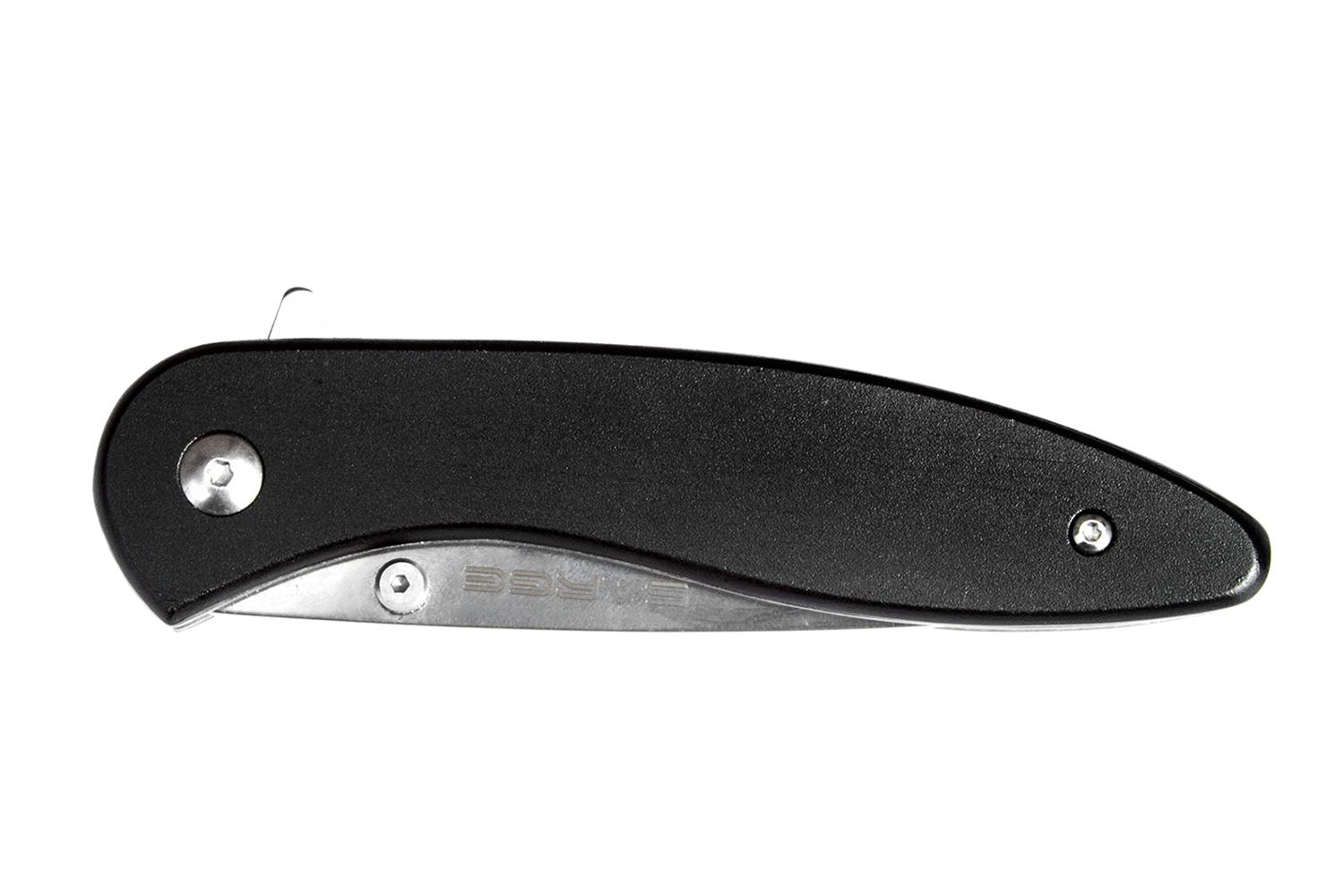 Sarge Knives Black Brushed Swift Assist Folding Knife Picture of Sarge Knives SARGE HORNET - BLACK BRUSHED SWIFT ASSIST FOLDER