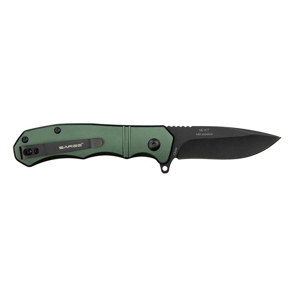 Sarge Knives Command Army Green Turbo Lock Folder Picture of Sarge Knives SARGE COMMAND - ARMY GREEN TURBO LOCK FOLDER 3" BLADE