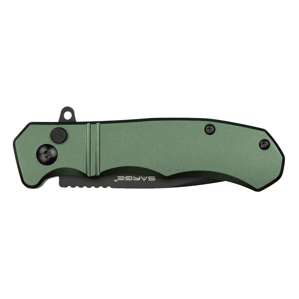Sarge Knives Command Army Green Turbo Lock Folder Picture of Sarge Knives SARGE COMMAND - ARMY GREEN TURBO LOCK FOLDER 3" BLADE