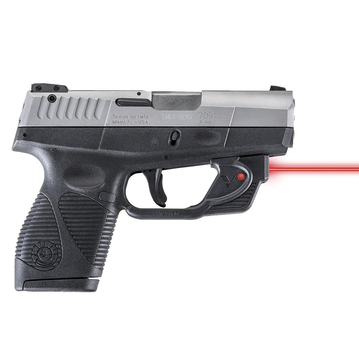 Viridian E Series Red Laser Sight for Taurus SLIM 709/740 Black Picture of Viridian Green Laser Viridian Essential Red Laser Sight for Taurus 709 SLIM Non-ECR