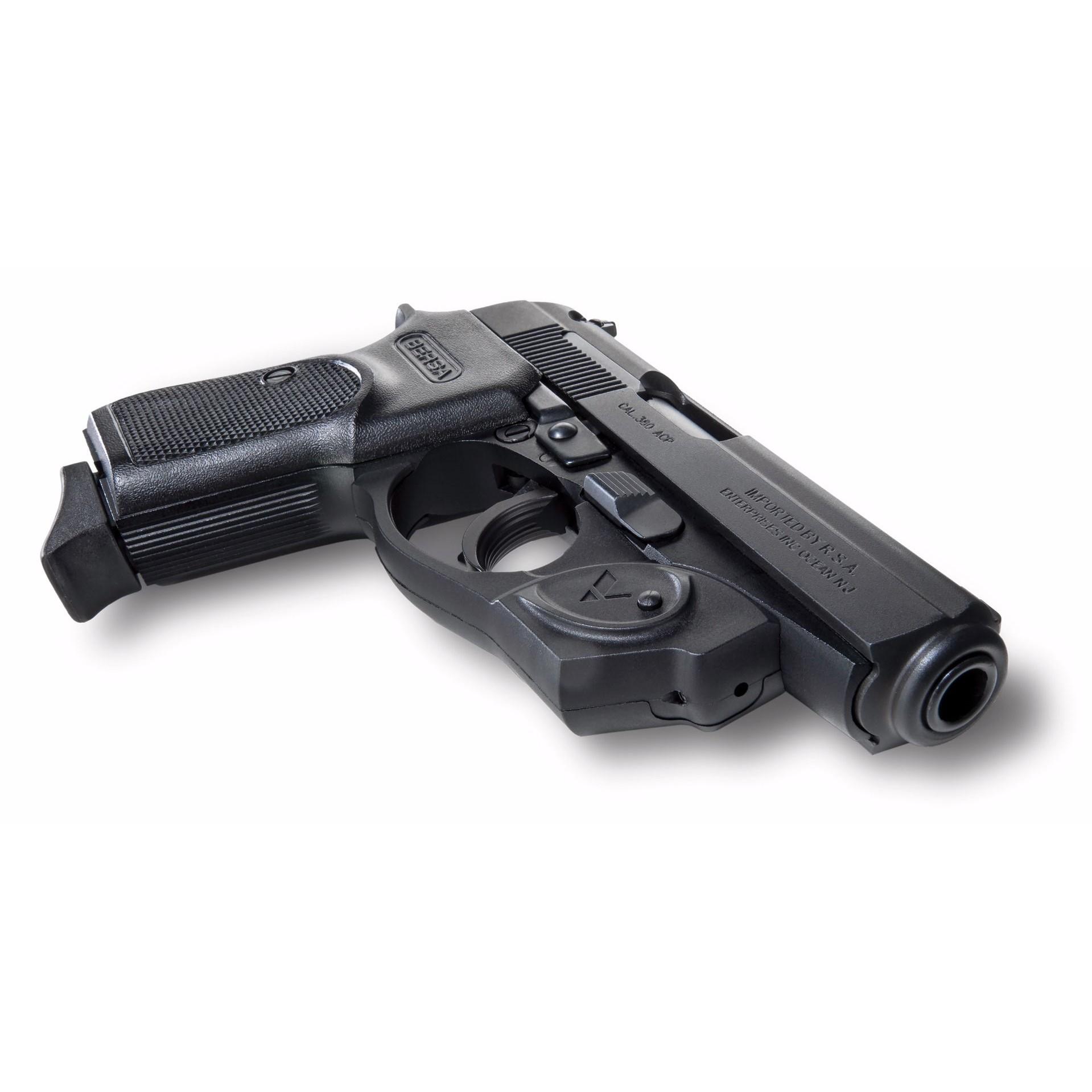 Viridian E Series Red Laser Sight for Bersa Thunder 380 Black Picture of Viridian Green Laser Viridian Essential Red Laser Sight for Bersa Thunder 380 Non-ECR
