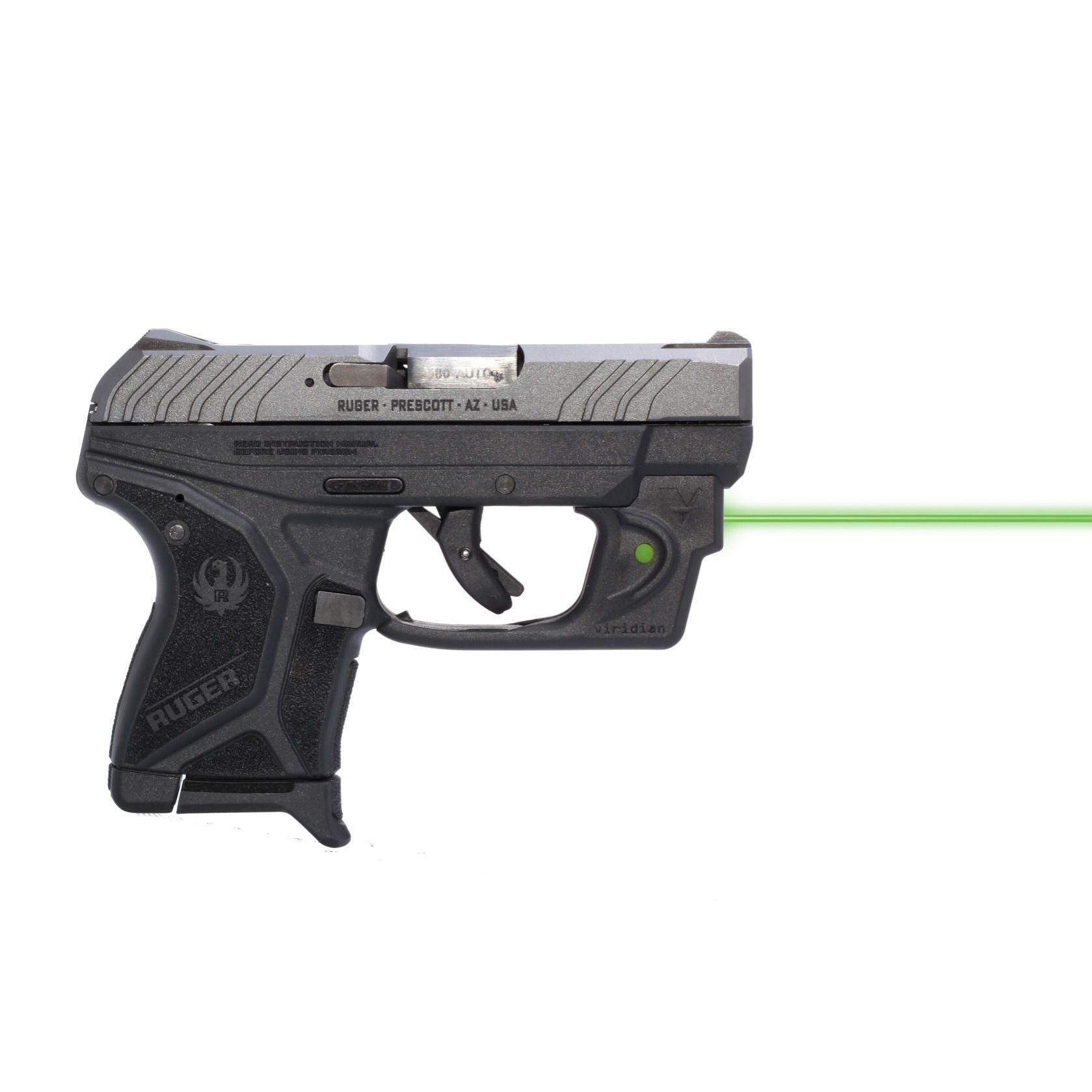 Viridian E Series Green Laser Sight for Ruger LCPII Black Picture of Viridian Green Laser Viridian Essential Green Laser Sight for Ruger LCPII Retail Box