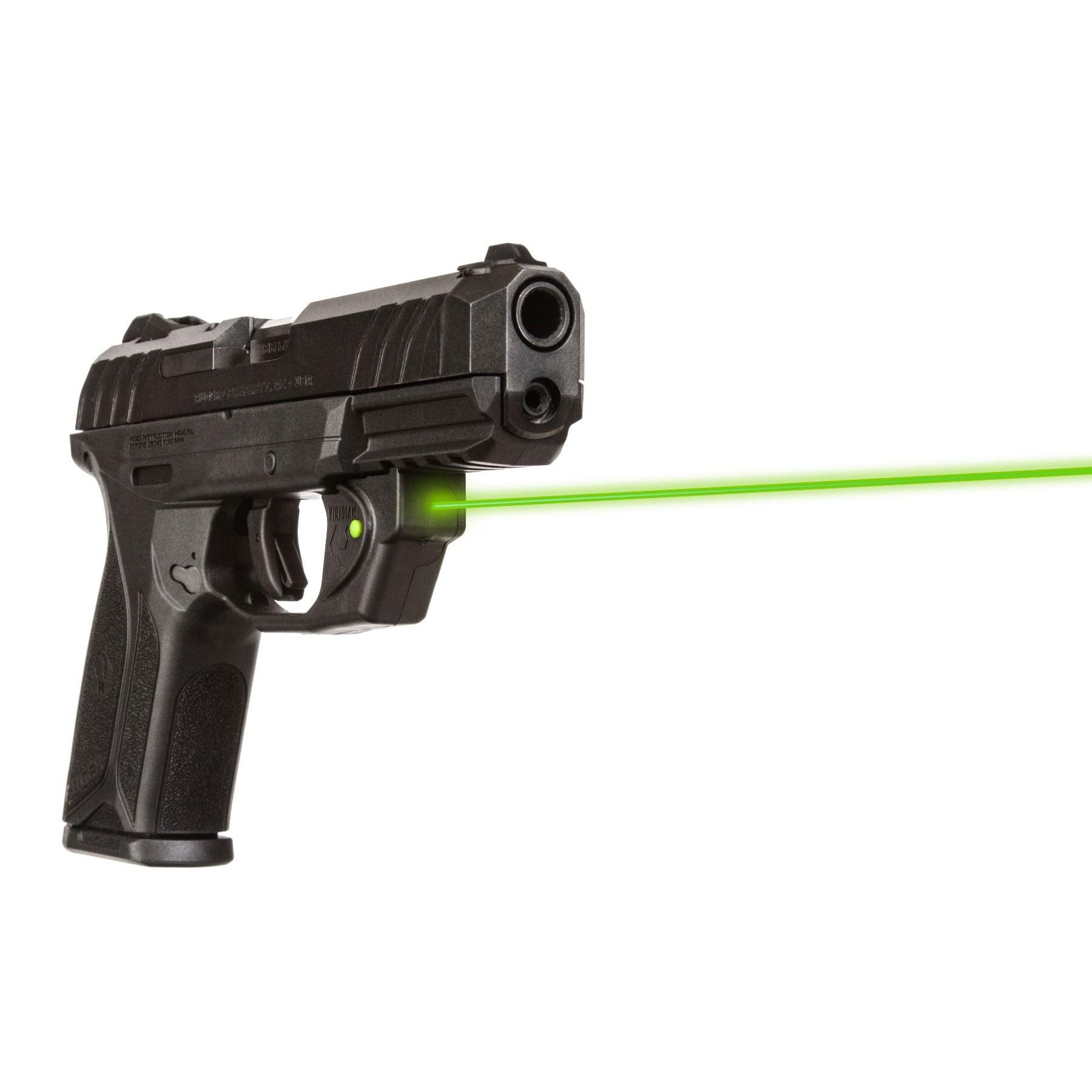 Viridian E Series Green Laser Sight for Ruger Security 9 Full Size and Compact Black Picture of Viridian Green Laser Viridian Essential Green Laser Sight for Ruger Security 9 Fullsize &Compact
