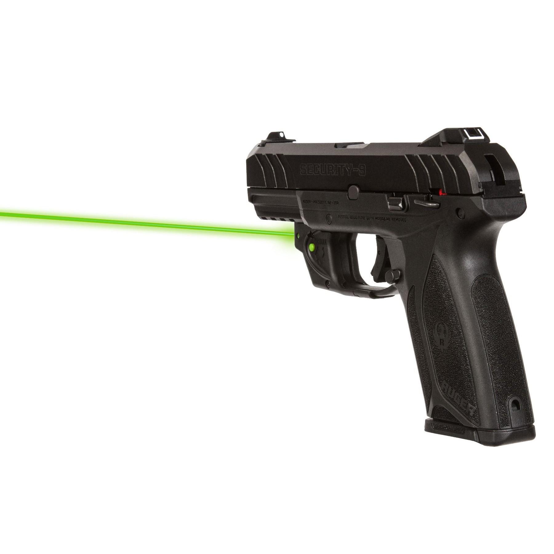 Viridian E Series Green Laser Sight for Ruger Security 9 Full Size and Compact Black Picture of Viridian Green Laser Viridian Essential Green Laser Sight for Ruger Security 9 Fullsize &Compact
