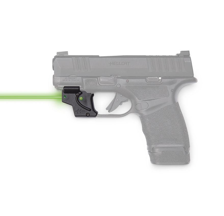 Viridian Essential Green Laser Sight for Springfield Hellcat Black Picture of Viridian Green Laser Viridian E Series Green Laser Black Springfield Hellcat