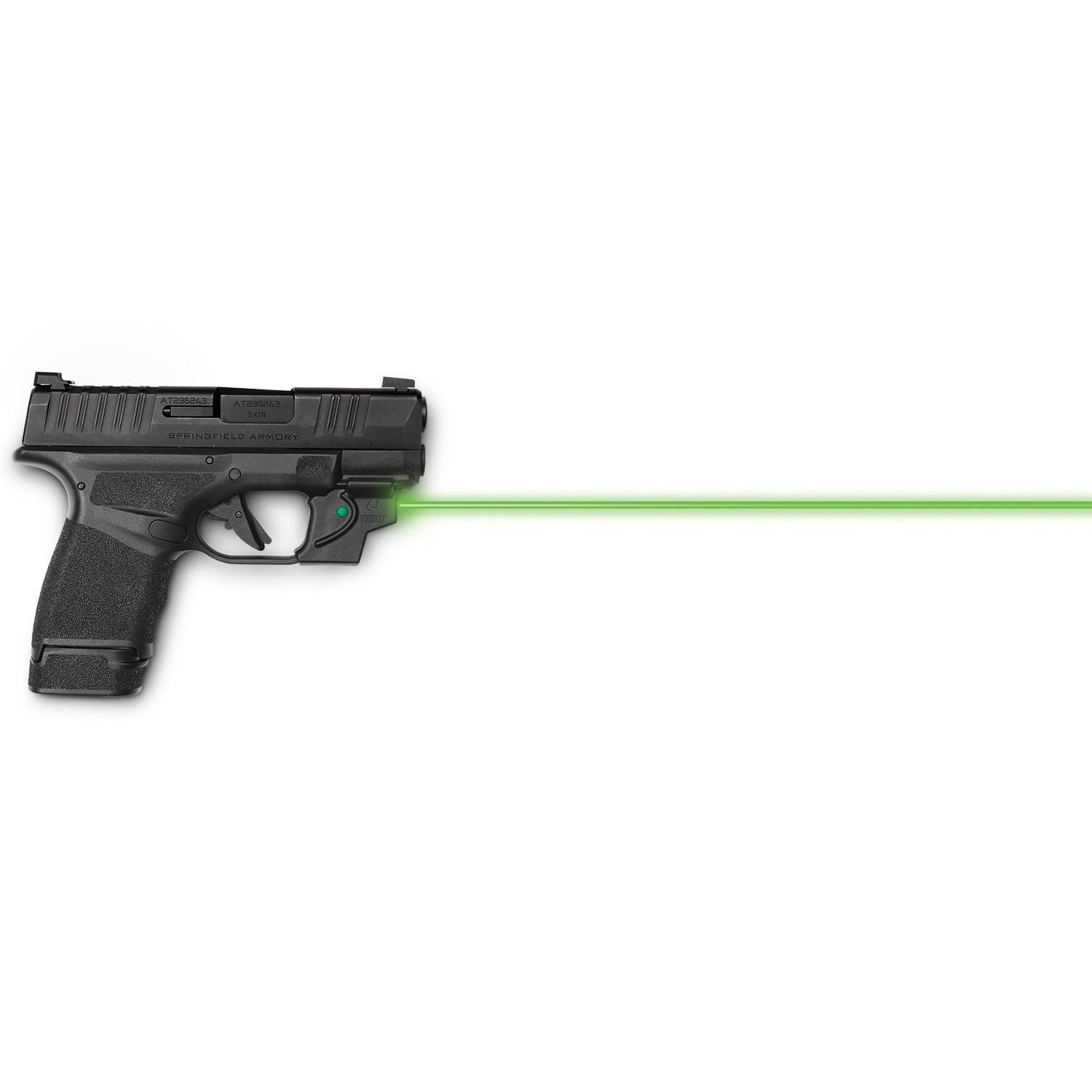 Viridian Essential Green Laser Sight for Springfield Hellcat Black Picture of Viridian Green Laser Viridian E Series Green Laser Black Springfield Hellcat
