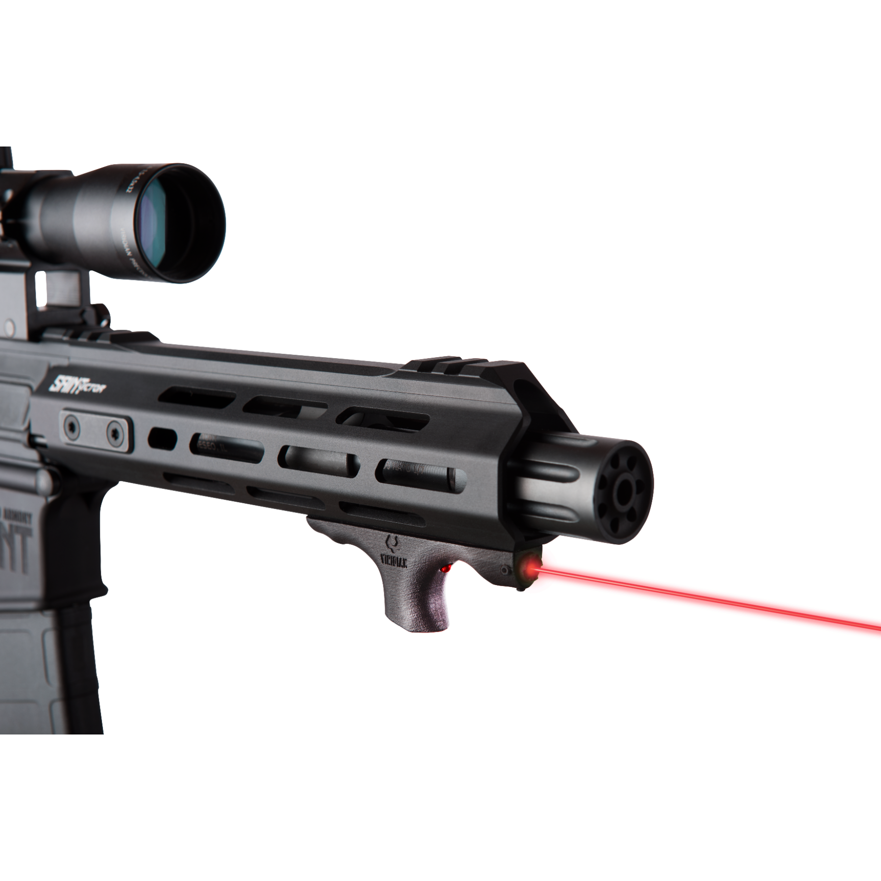 Viridian HS1 Black with Red Laser M-Lok Mounting Picture of Viridian Green Laser Viridian HS1 Red Laser Black M-Lok Mounting