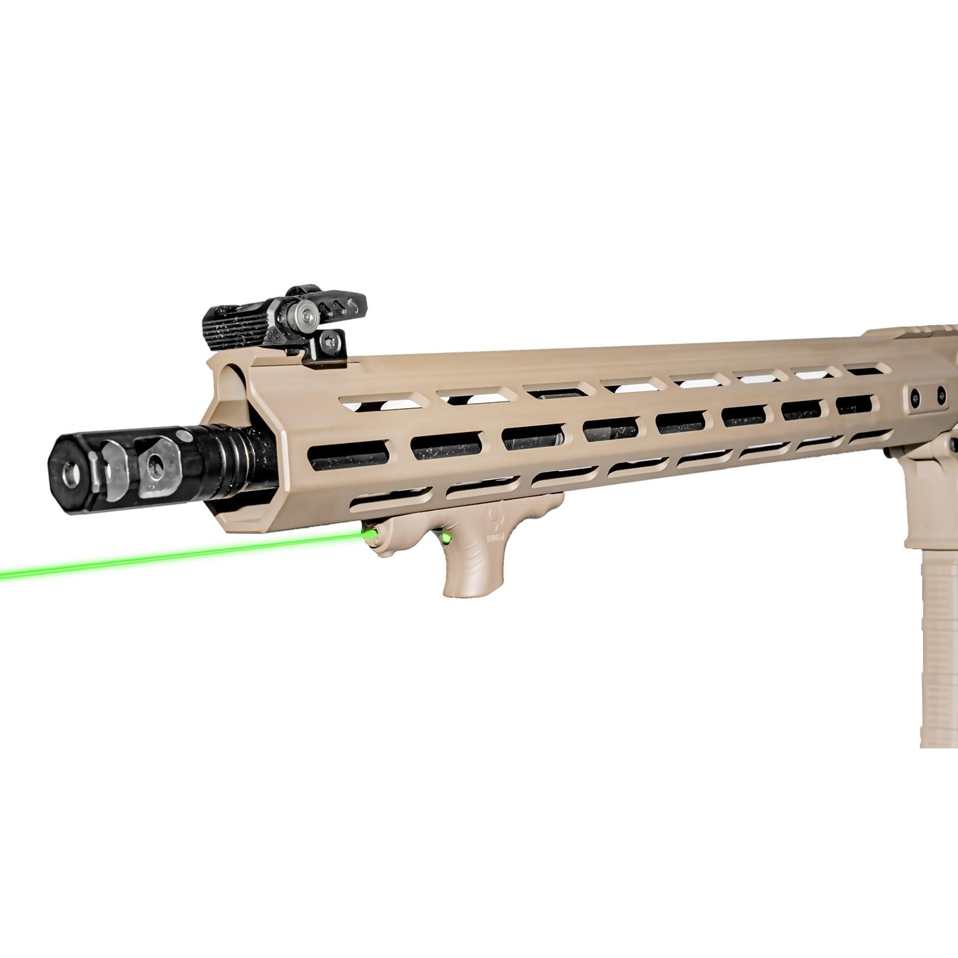 Viridian HS1 FDE Handstop with Green Laser M-Lok Mounting Picture of Viridian Green Laser Viridian HS1 Green Laser FDE M-Lok Mounting