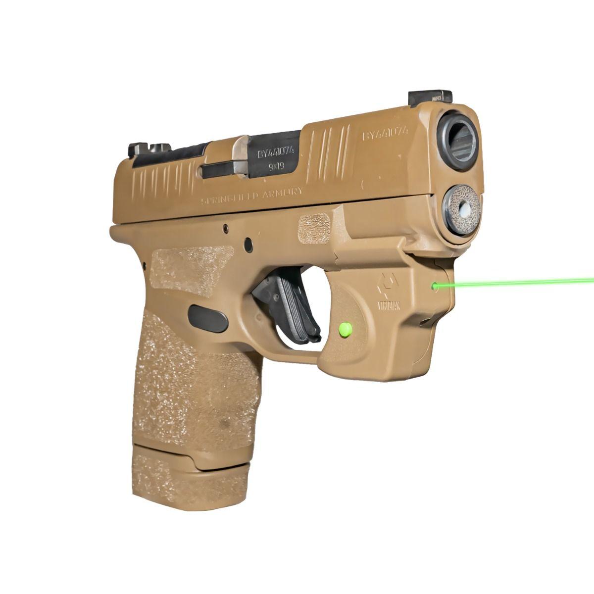 Picture of Viridian Green Laser Viridian E Series Green Laser FDE Springfield Hellcat