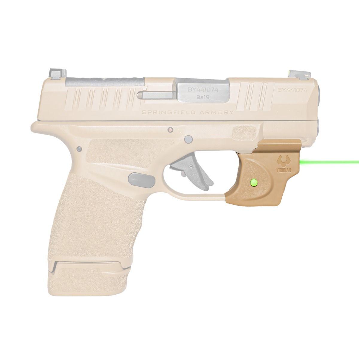Picture of Viridian Green Laser Viridian E Series Green Laser FDE Springfield Hellcat