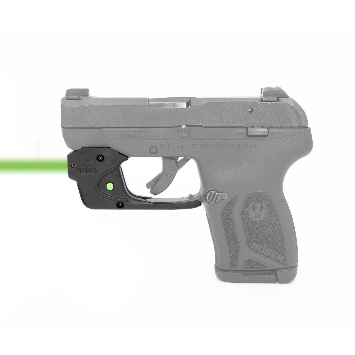 Viridian Essential Green Laser Sight for Ruger LCP Max Picture of Viridian Green Laser Viridian E Series Green Laser Black LCP MAX