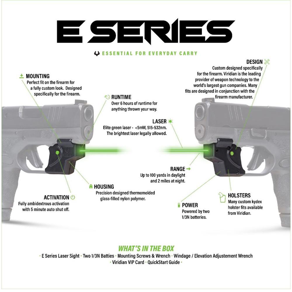 Viridian E Series Green Laser for Walther P22 Retail Box Picture of Viridian Green Laser Viridian E Series Green Laser Walther P22 Retail Box