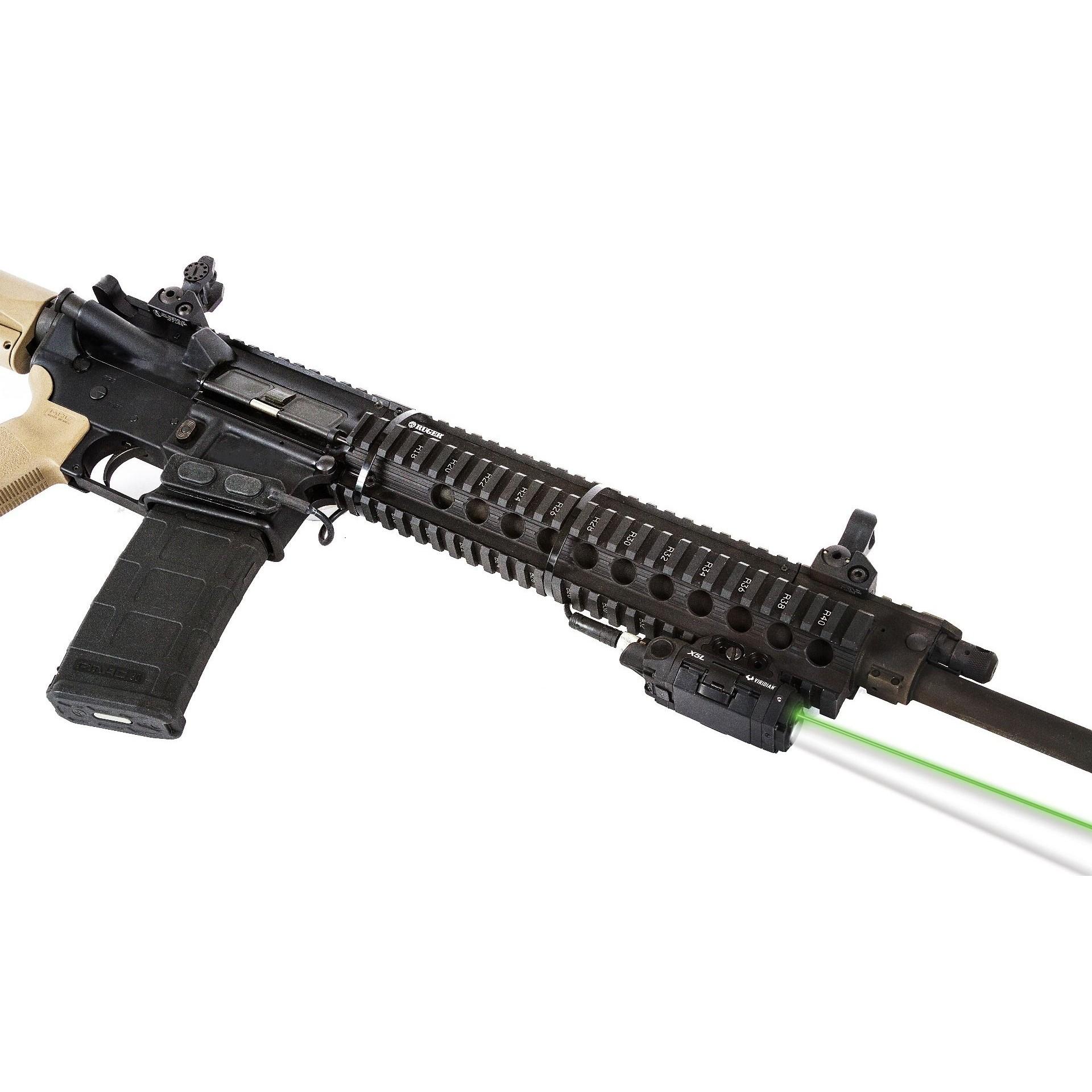 Viridian X5L-RS Gen 3 Green Laser Sight w/ Tactical Light for Rifles & Shotguns Black Picture of Viridian Green Laser Viridian X5L-RS Gen 3 Universal Mount Green Laser w/Tactical Light