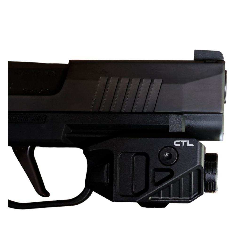 Viridian CTL Custom Tactical Light w SAFECharge for Sig P365 525 Lumen Picture of Viridian Green Laser Viridian Custom CTL for Sig P365 525 Lumen Tactical Light