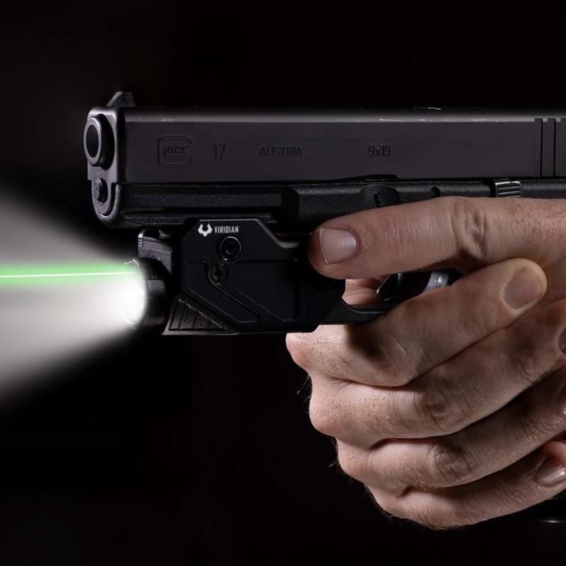 Viridian Custom C5L for Glock 17/19/22/23 Green Laser and 550 Lumen Tactical Light Picture of Viridian Green Laser Viridian Custom C5L for Glock 17/19/22/23 GRN Laser and 550 LUM Tact Light