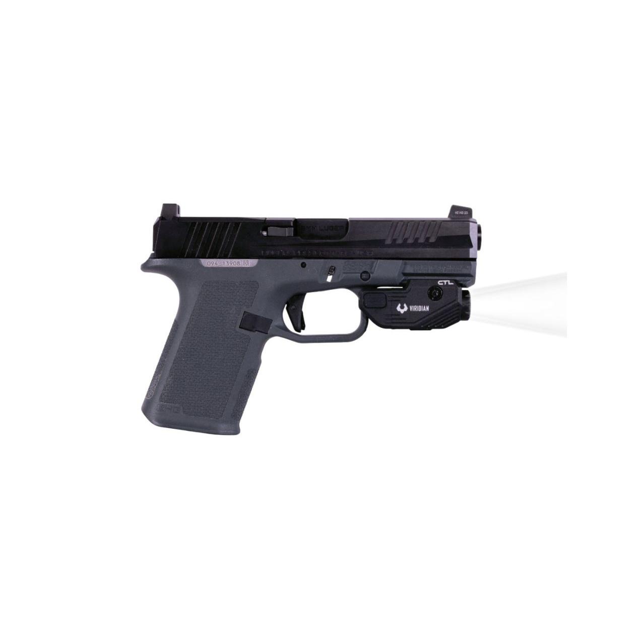 Viridian CTL Custom For Ruger RXM With SAFECharge 525 Luman Tac Light Picture of Viridian Green Laser Viridian CTL Custom Ruger RXM 580 Lumen Tac Light Rechargeable Blk