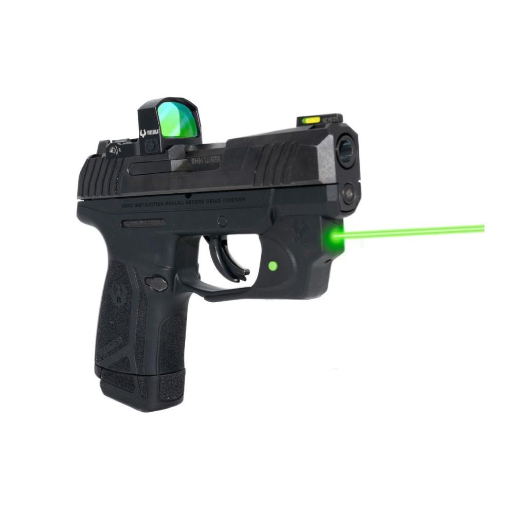 Picture of Viridian Green Laser Viridian E Series Green Laser Black Ruger MAX-9 w/ Kydex Holster IWB RH