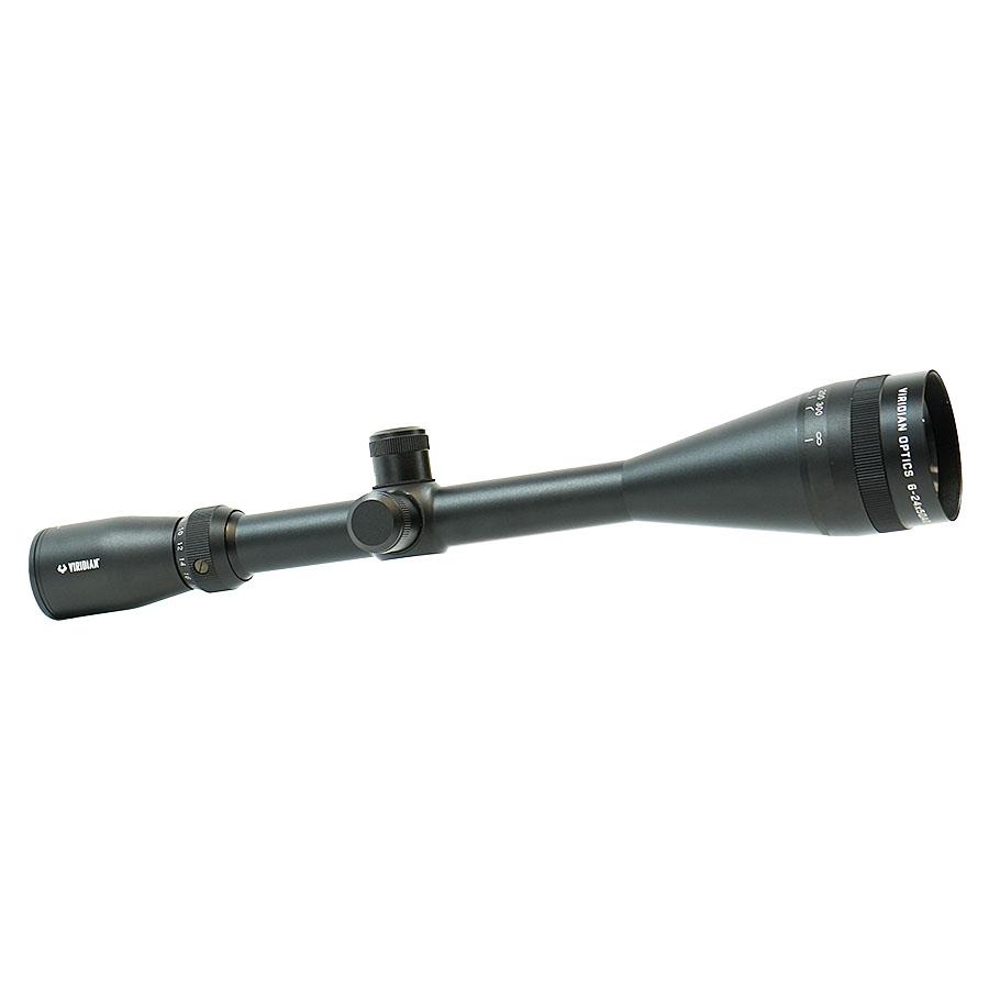 Viridian Rifle Scope 6-24x50 AO R6 Black Retail Box Picture of Viridian Green Laser Viridian 6-24x50 AO R6 Reticle Retail box