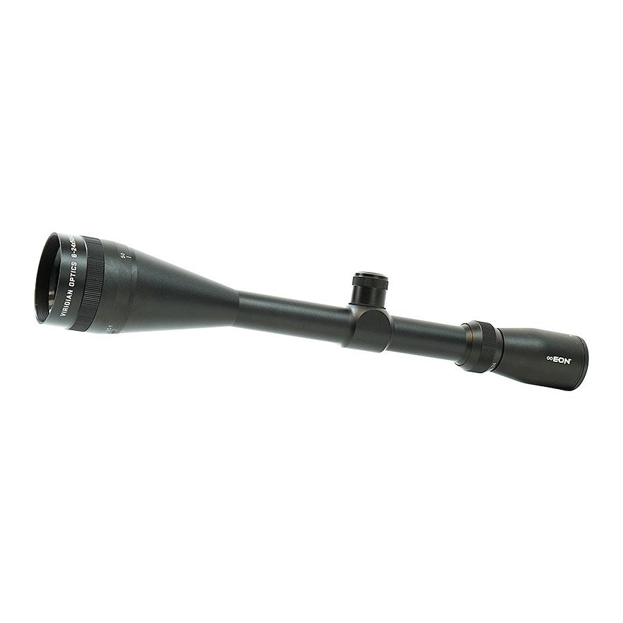 Viridian Rifle Scope 6-24x50 AO R6 Black Retail Box Picture of Viridian Green Laser Viridian 6-24x50 AO R6 Reticle Retail box