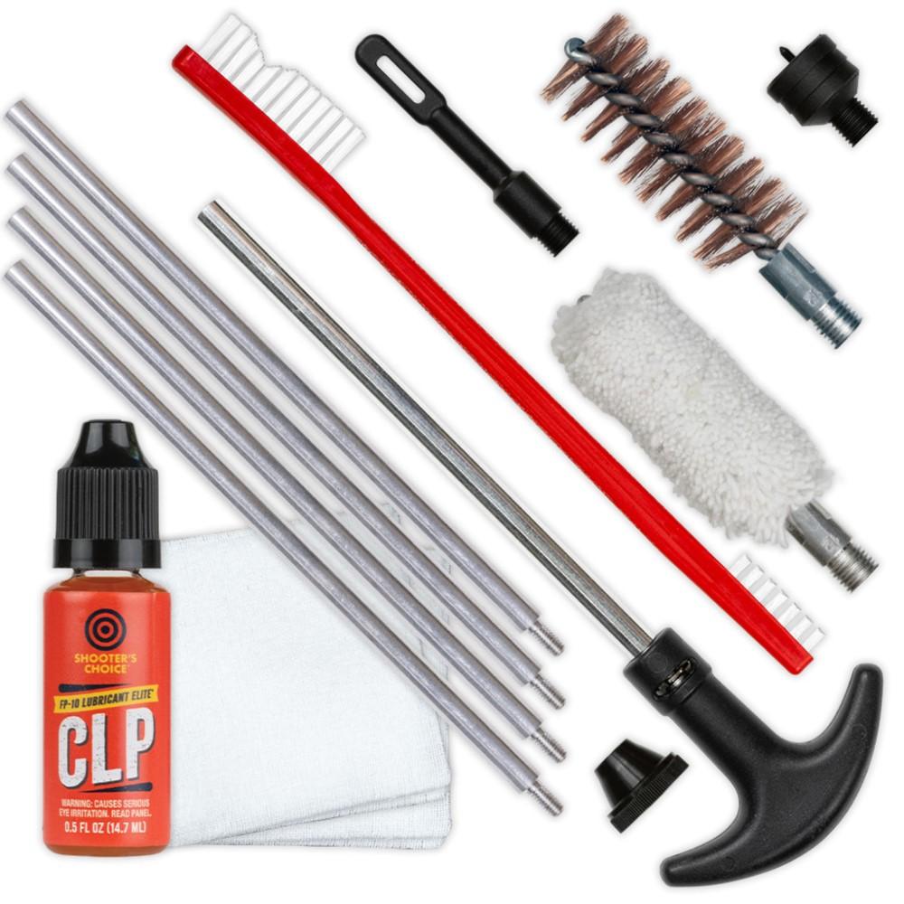 Shooters Choice 12 ga Shotgun Cleaning Kit with Aluminum Rod Picture of Shooters Choice LLC Shooters Choice 12ga Shotgun Gun Rod Cleaning Kit (Aluminum)
