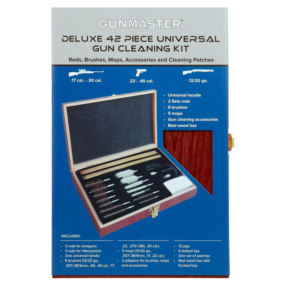 DAC Technologies Gunmaster Universal Cleaning Kit with Wood Case 42 Piece Picture of Dac Technologies DAC Gunmaster 42pc Universal Cleaning Kit in Wood Case