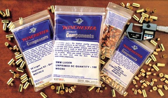 Winchester Unprimed Brass Handgun Cartridge Cases 100/ct .357 Mag