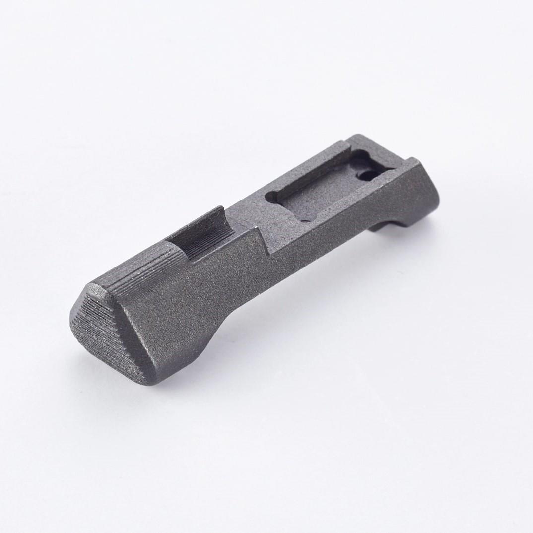 Wilson Combat Extended Magazine Catch for Sig Sauer P320 Black Nitride Picture of Wilson Combat Wilson Combat Magazine Catch WCP320 Extended Black Nitride 9/357/40 Cal