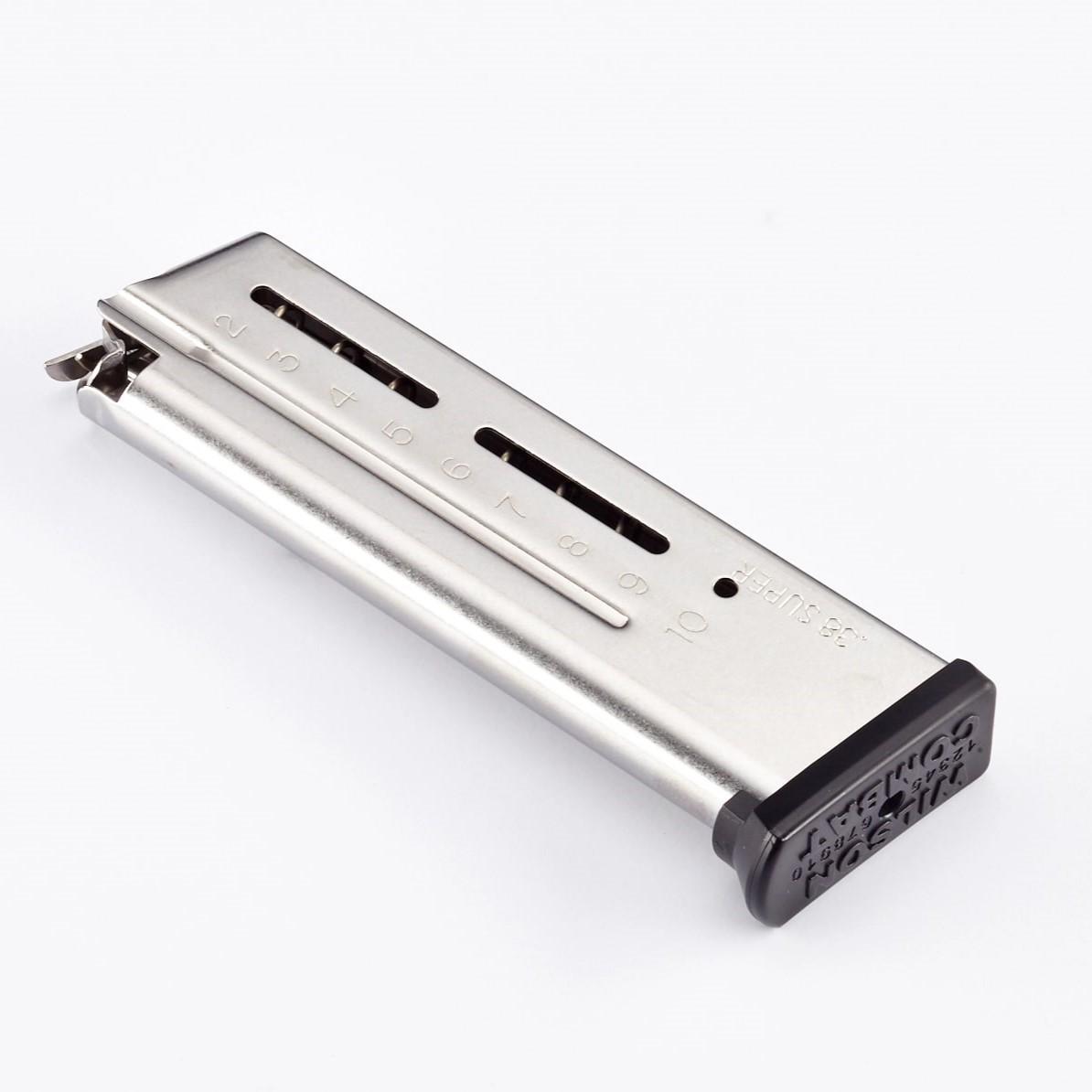 Wilson Combat 1911 Elite Tactical Handgun Magazine .38 Super 10/rd ETM Base Pad Mag Picture of Wilson Combat Wilson Combat .38 Sup 10 Rd Elite Tactical ETM Base Pad Mag