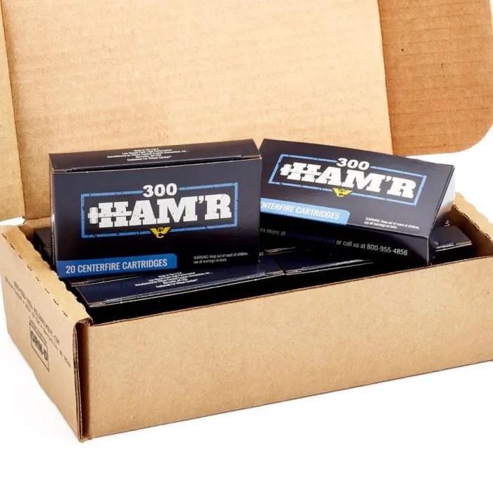 Wilson Combat Speer Hot-Core Rifle Ammunition 300 HAM'R 130gr PT 2500 fps 200/ct (10-20/ct Boxes) Picture of Wilson Combat Wilson Combat 300 HAM'R 130GR SPEER HAM'R HOT-CORE200/CARTON
