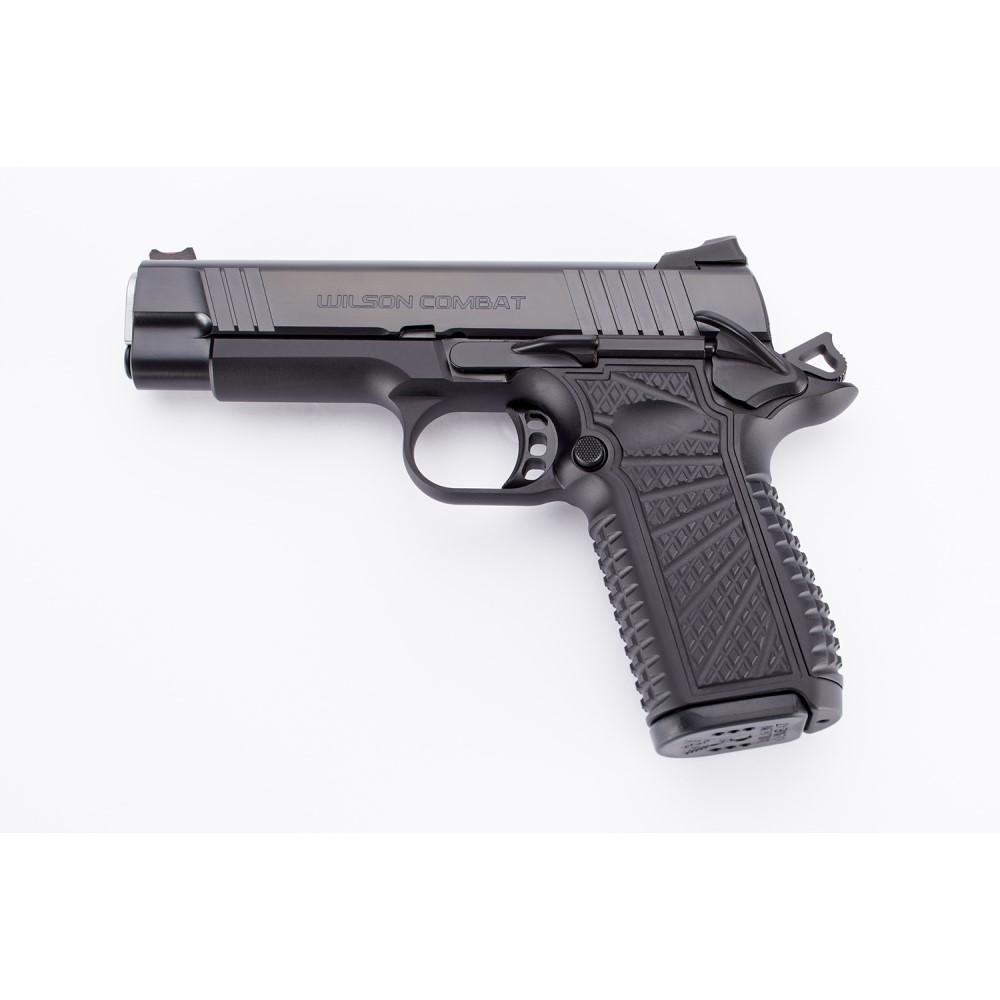 Wilson Combat SFT9 Double-Stack Commander Handgun 9mm Luger 15rd Magazines (2) 4.25" Barrel Black Non-Lightrail Frame Picture of Wilson Combat SFT9 Compact 4.25in TRAK Pattern Black DLC 9mm 15rd Mags