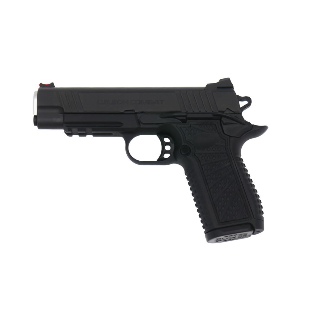 Wilson Combat SFT9 Double-Stack Commander Handgun 9mm Luger 15rd Magazines (2) 4.25" Barrel Black Lightrail Frame Picture of Wilson Combat SFT9 Compact 4.25in TRAK Pattern (Lightrail) Black DLC 9mm 15rd Mags