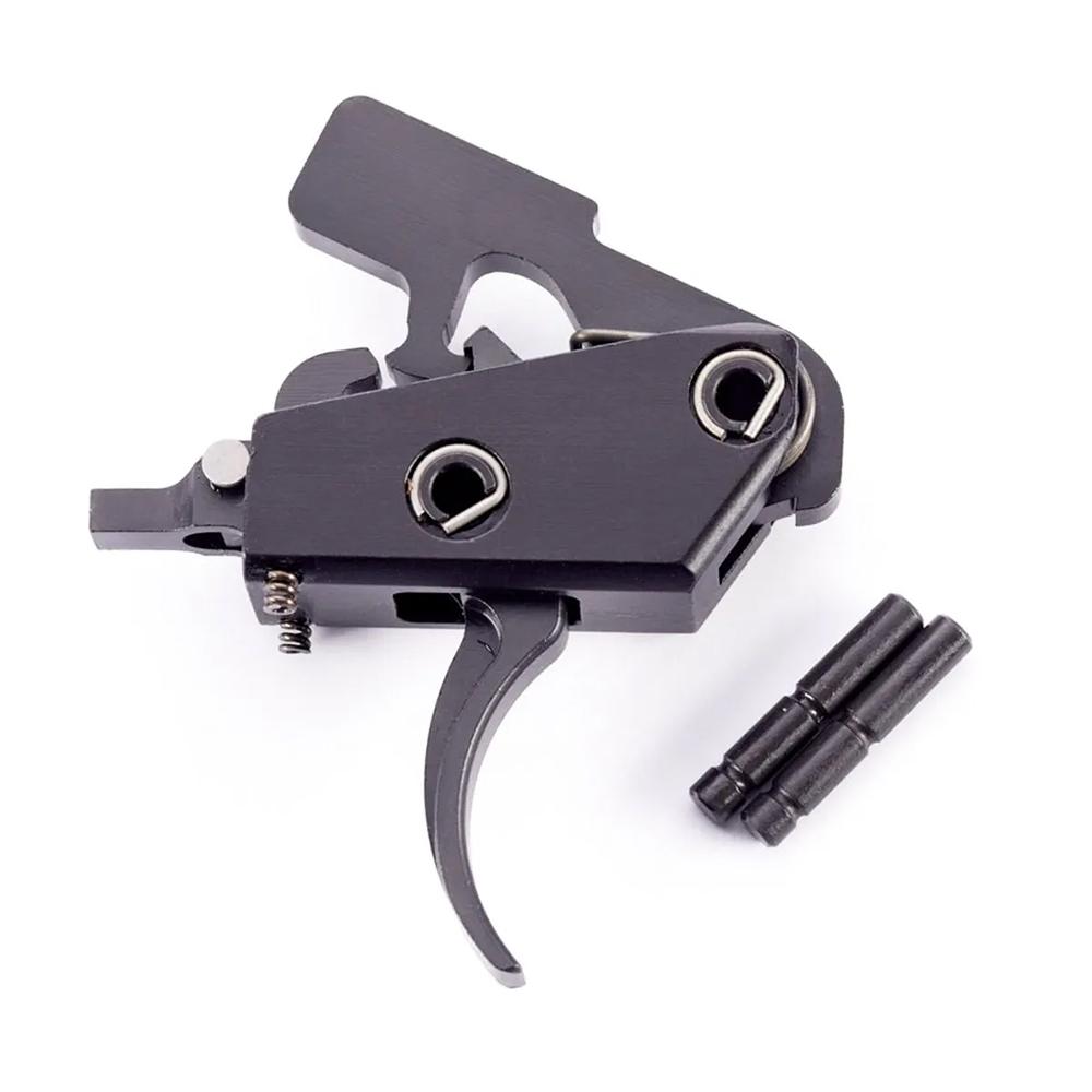 Wilson Combat AR Enhanced Trigger Unit Two Stage 4-4.5 lb Curved Black Picture of Wilson Combat Wilson Combat Enhanced Trigger Unit Two-Stage DLC Finish 4 - 4 1/2 LB.